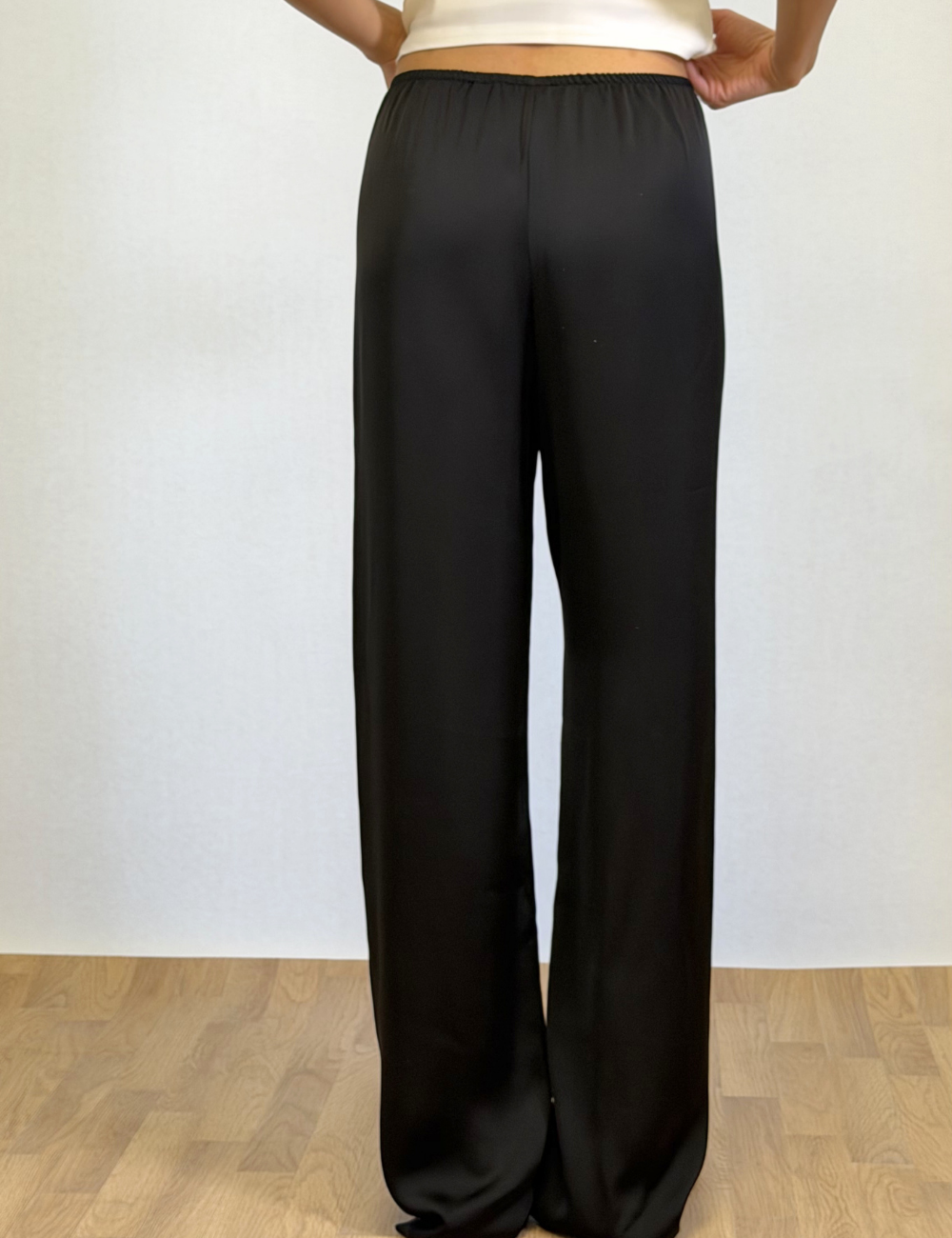 Silk Pants In Black