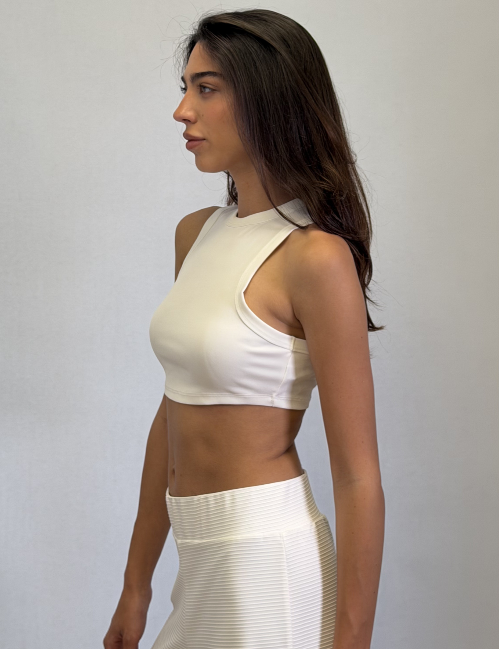 Racer Cropped Tank Top