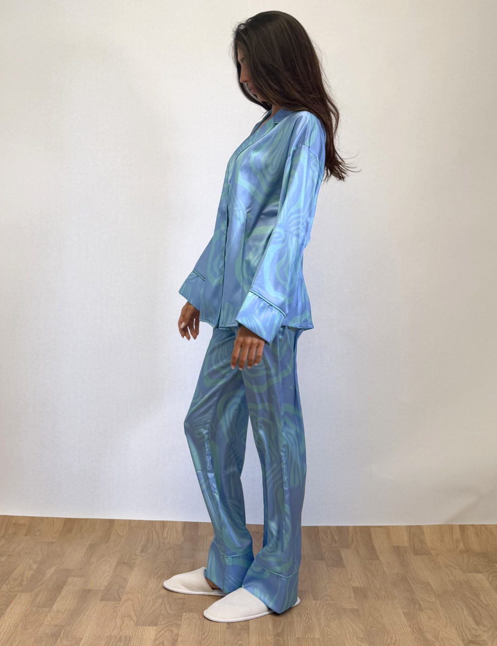 Blue Swirl Pyjama Set