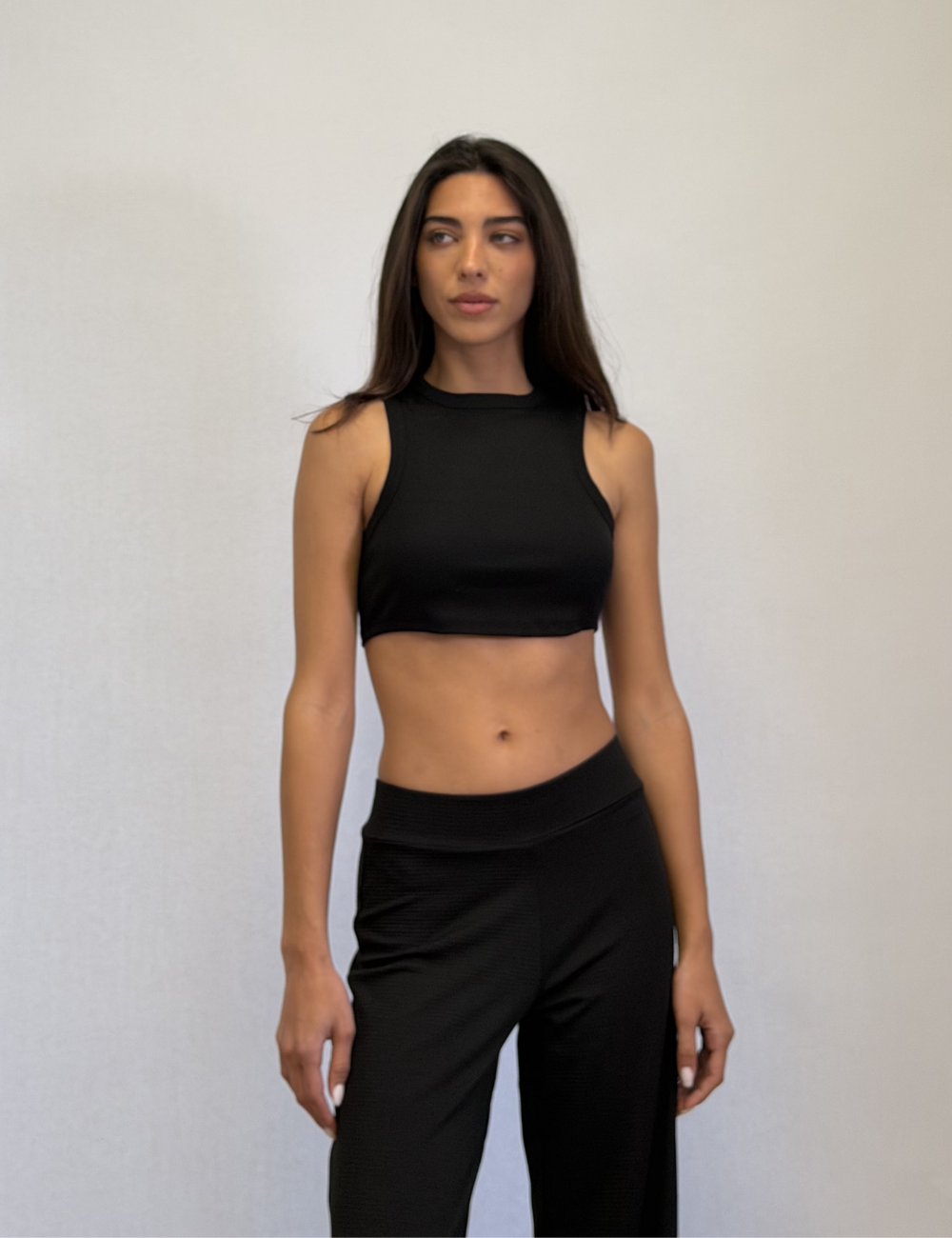 Racer Cropped Tank Top