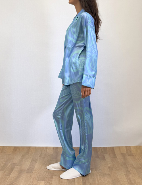 Blue Swirl Pyjama Set