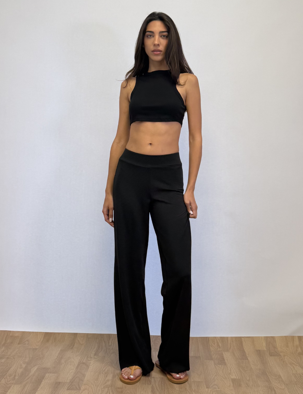 Racer Cropped Tank Top