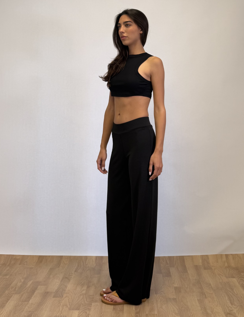 Racer Cropped Tank Top