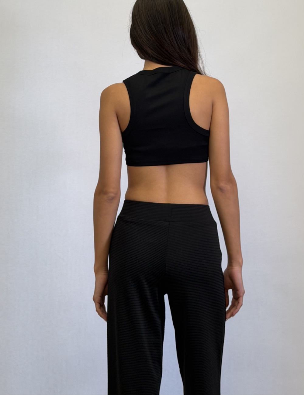 Racer Cropped Tank Top