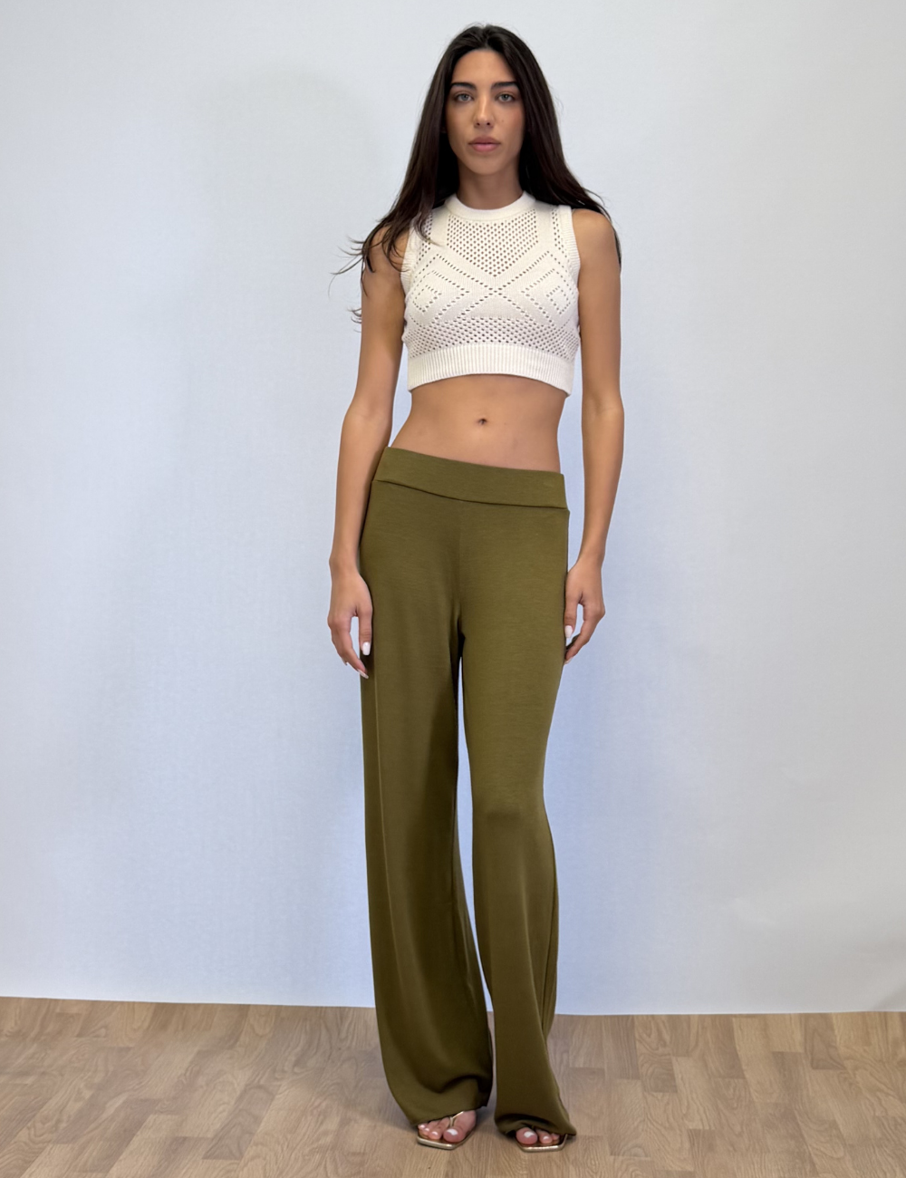 Wide Leg Knit Pants