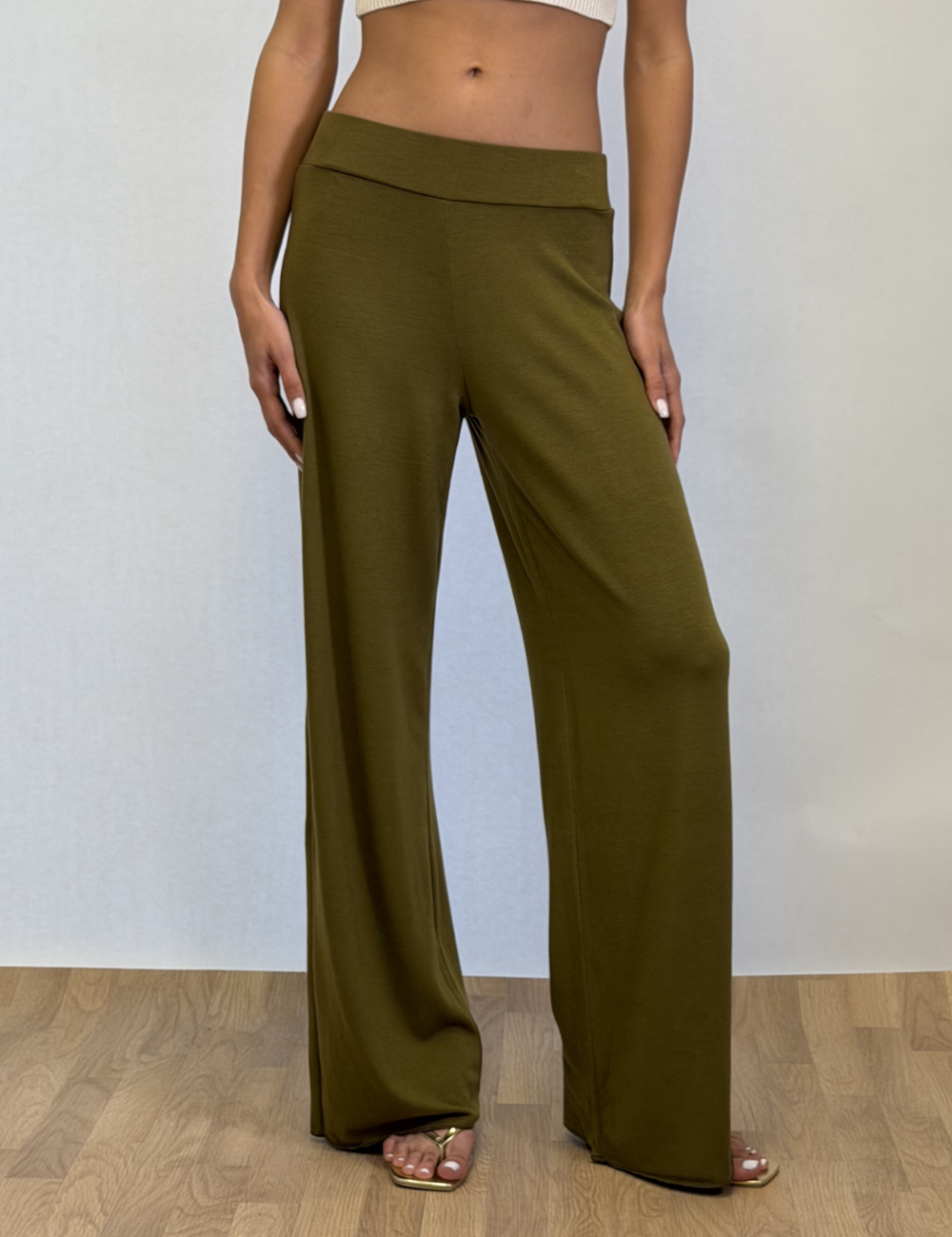Wide Leg Knit Pants