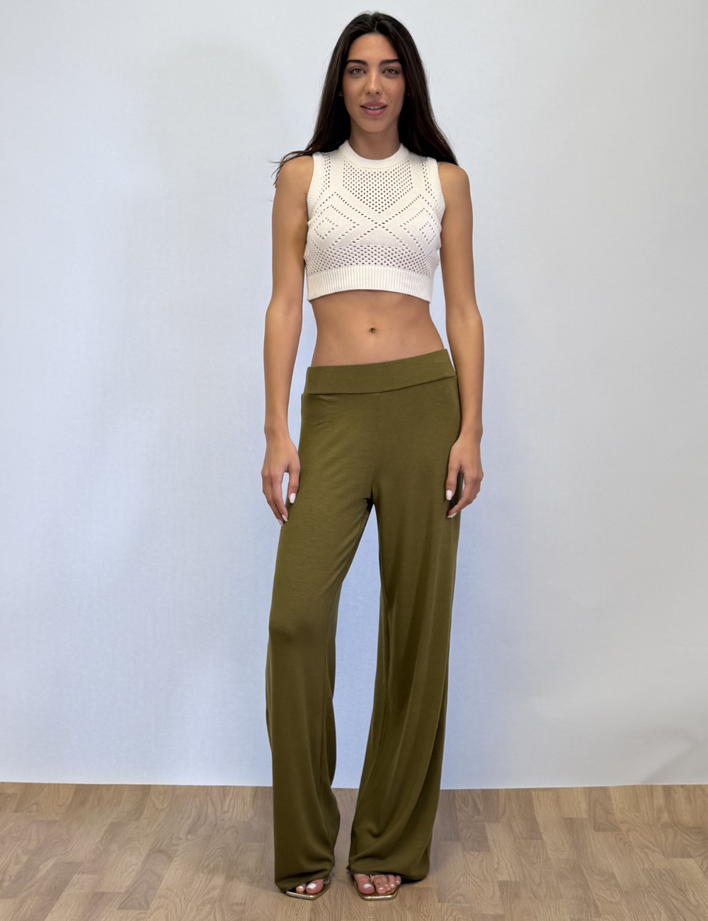 Argyle Knit Top