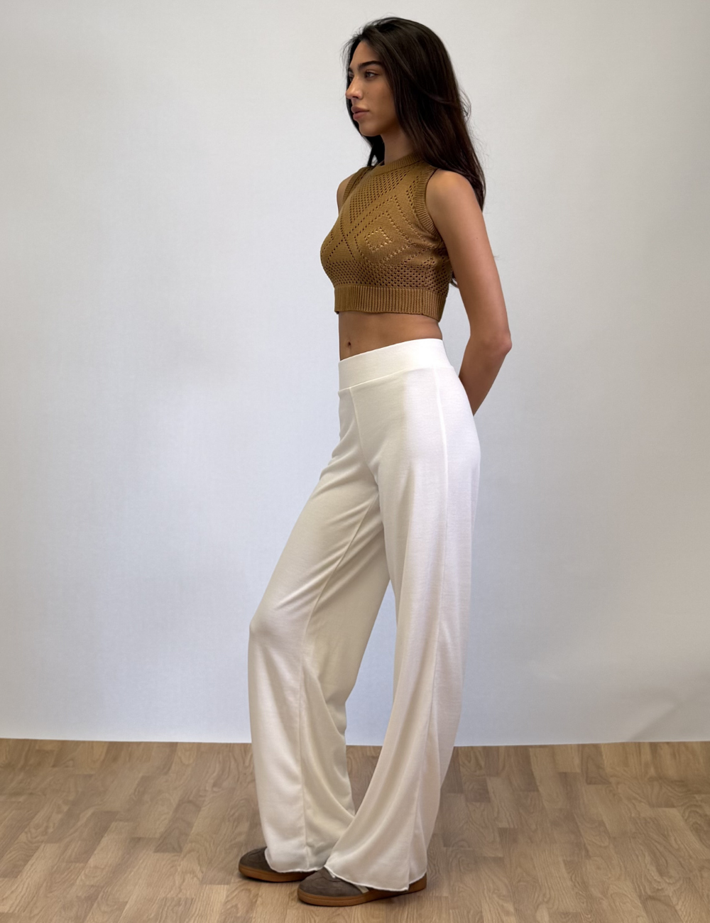 Wide Leg Knit Pants