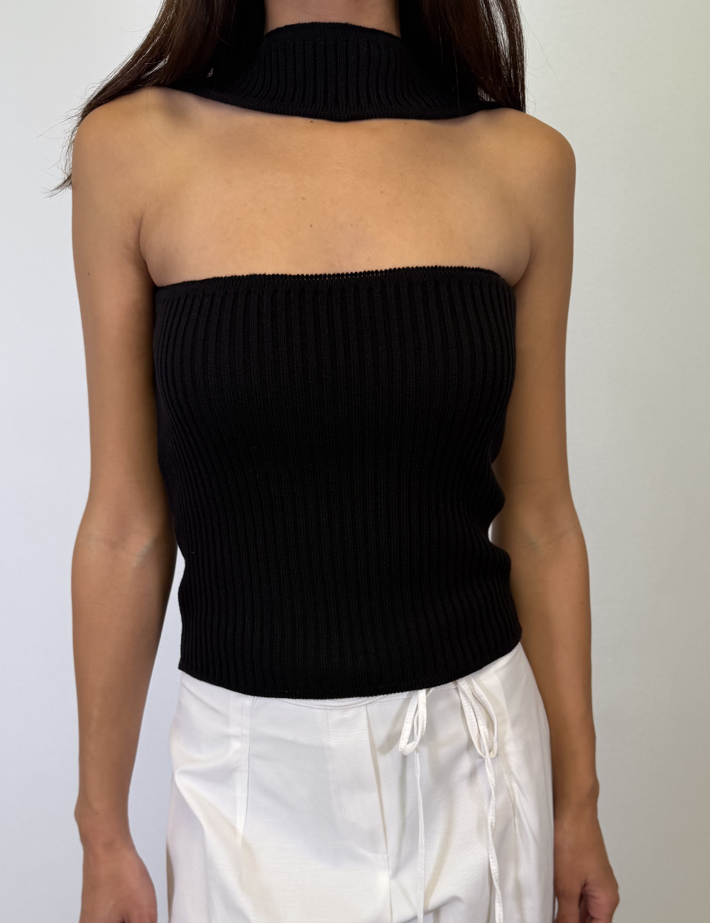 Choker Knit Top