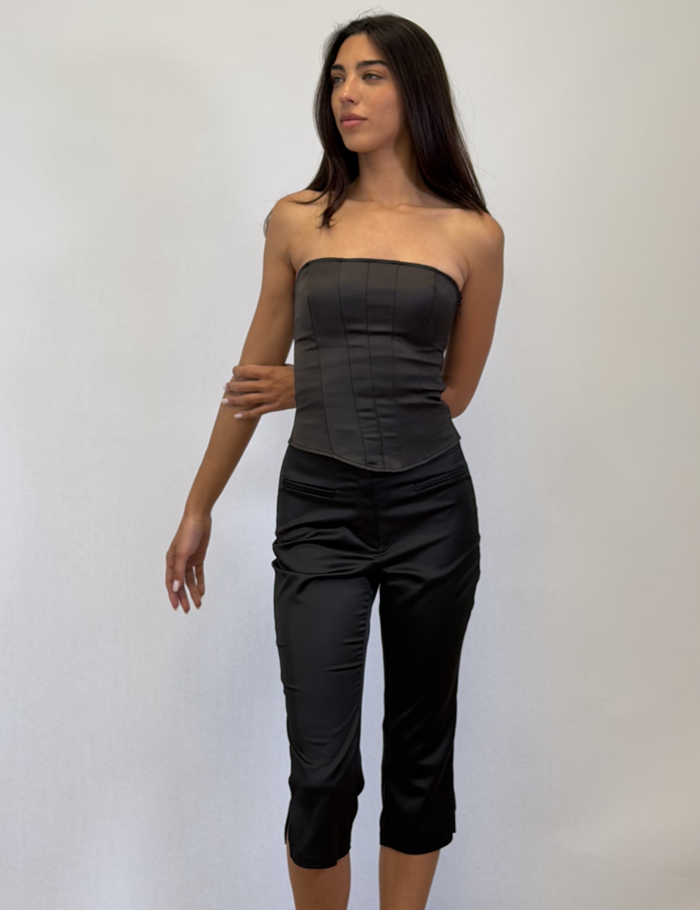 Capri Satin Pants