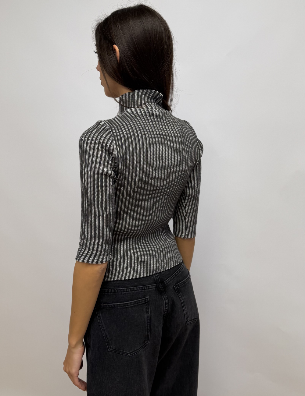 Two Tone Ribbed Top