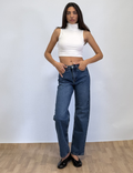 High neck Cropped Top