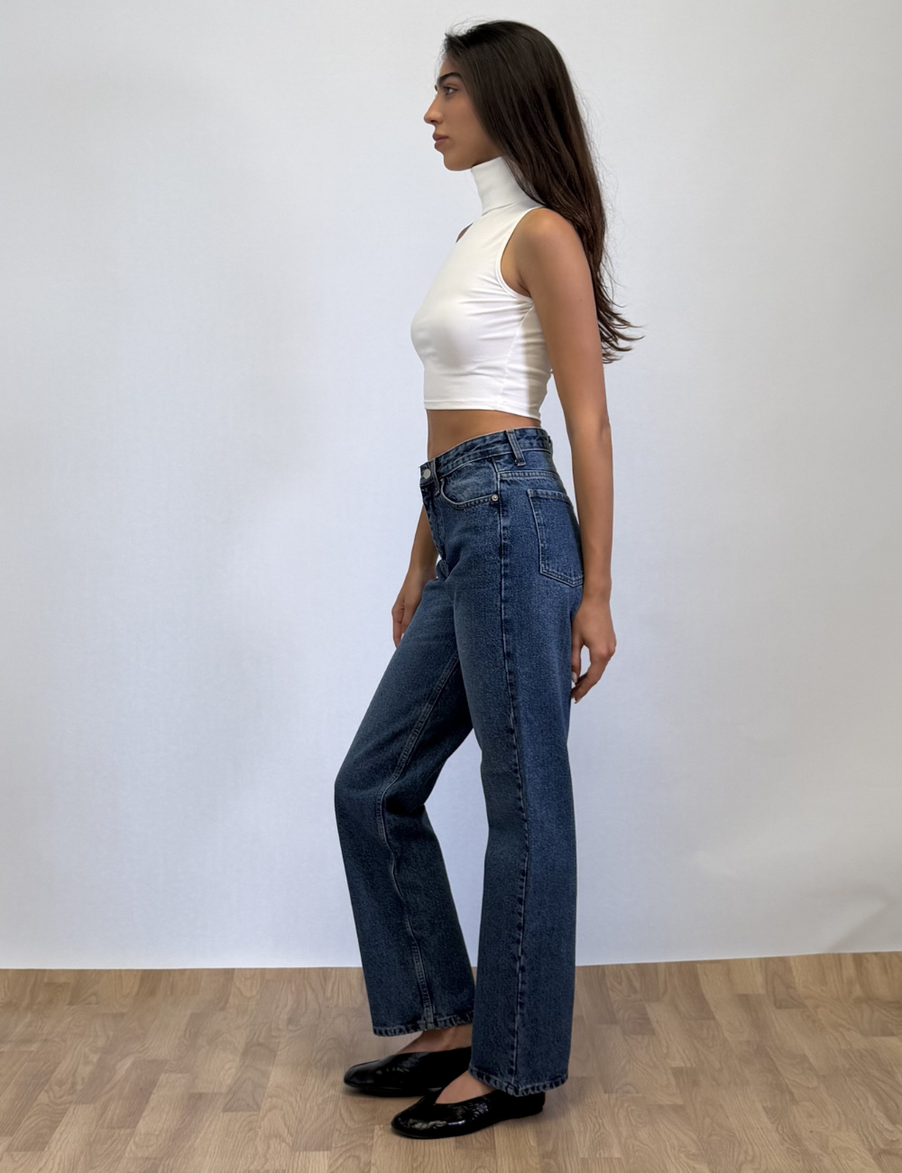 High neck Cropped Top