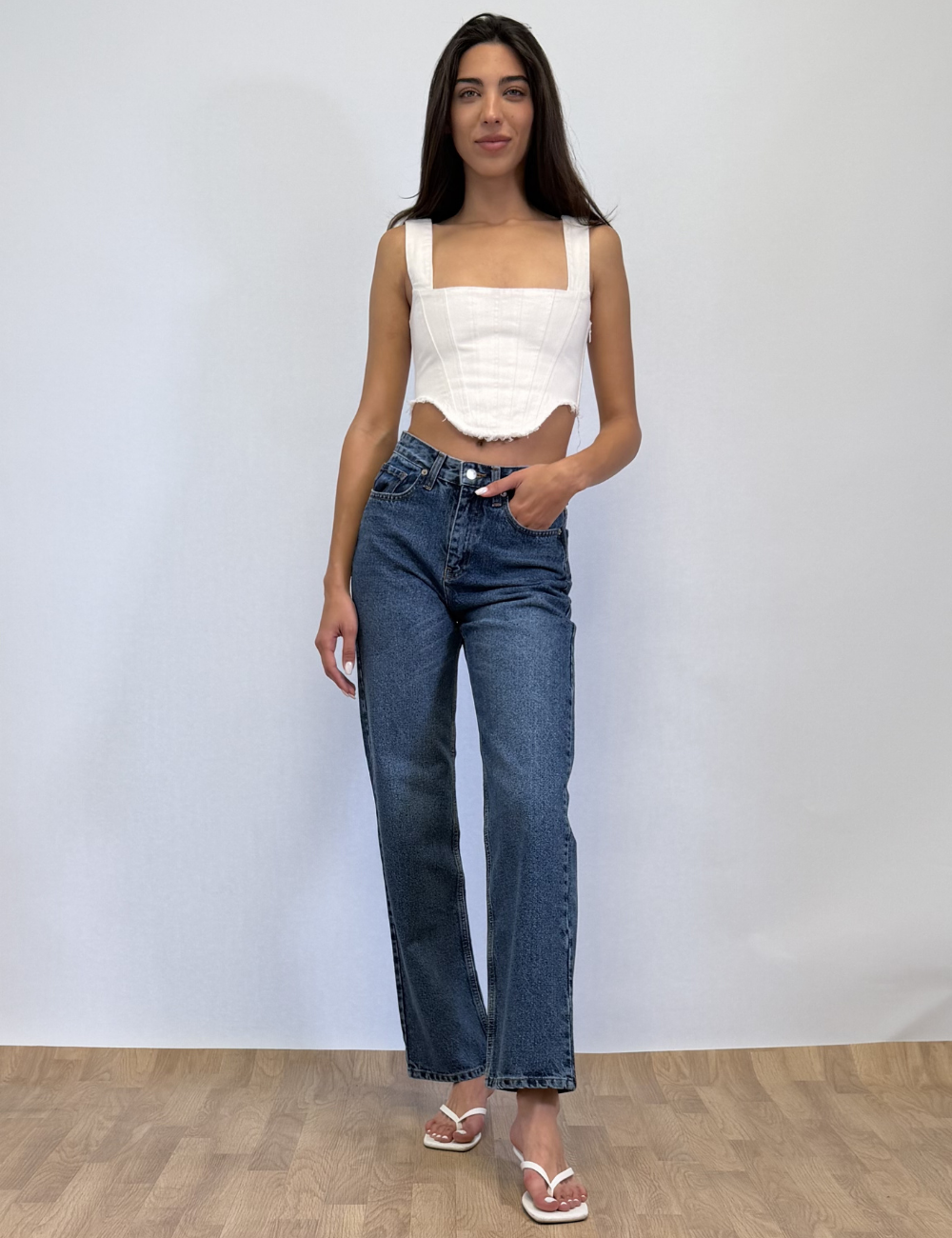 Denim Corset