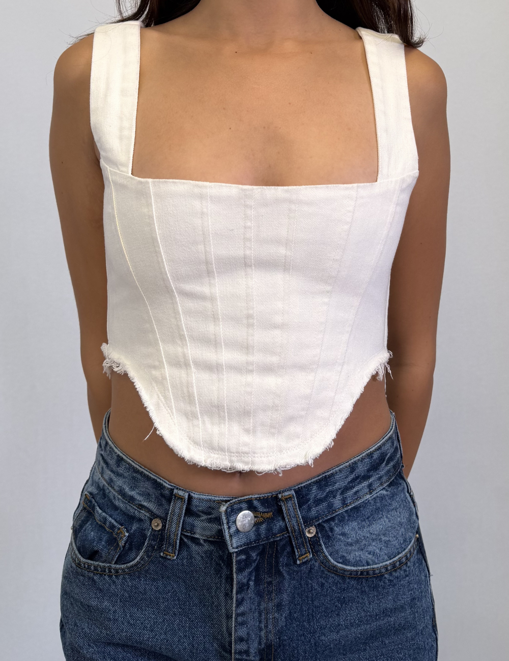 Denim Corset