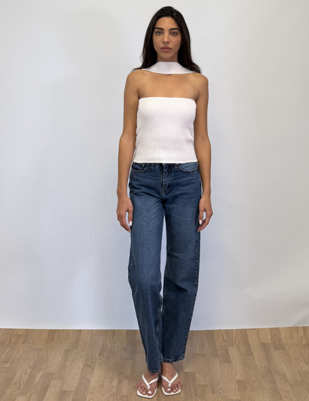 Choker Knit Top