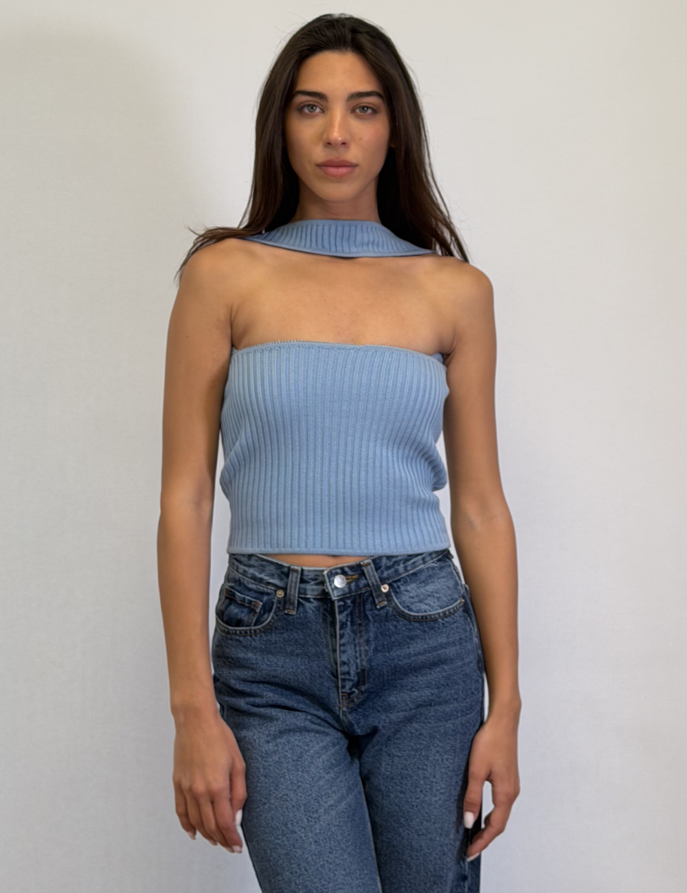 Choker Knit Top