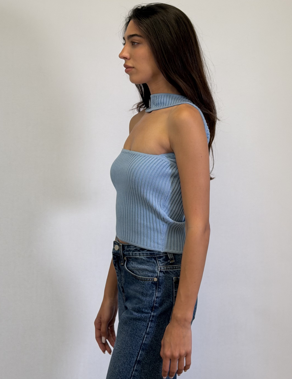 Choker Knit Top