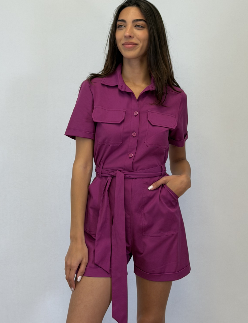 Purple Playsuit