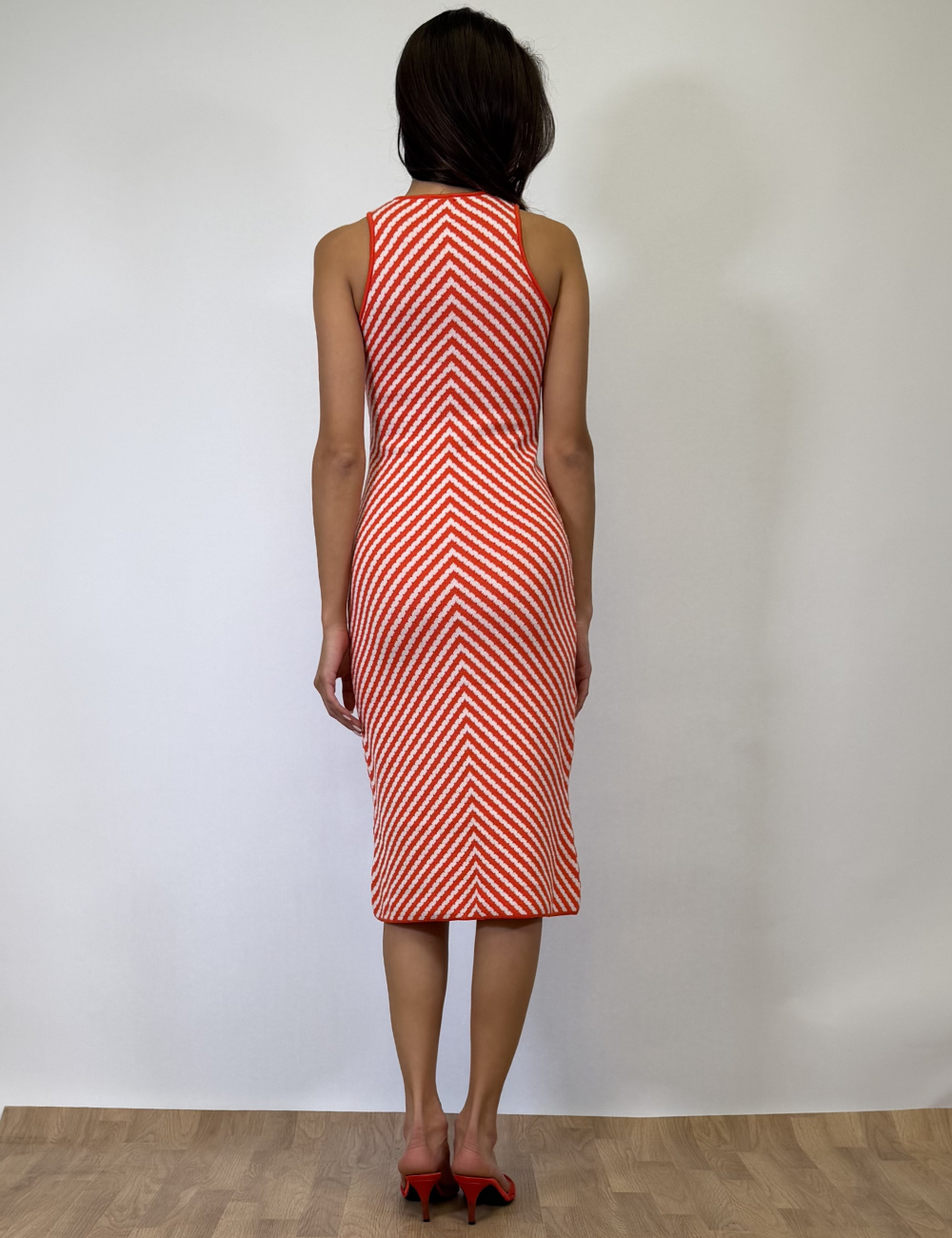 Striped Midi Knit Dress