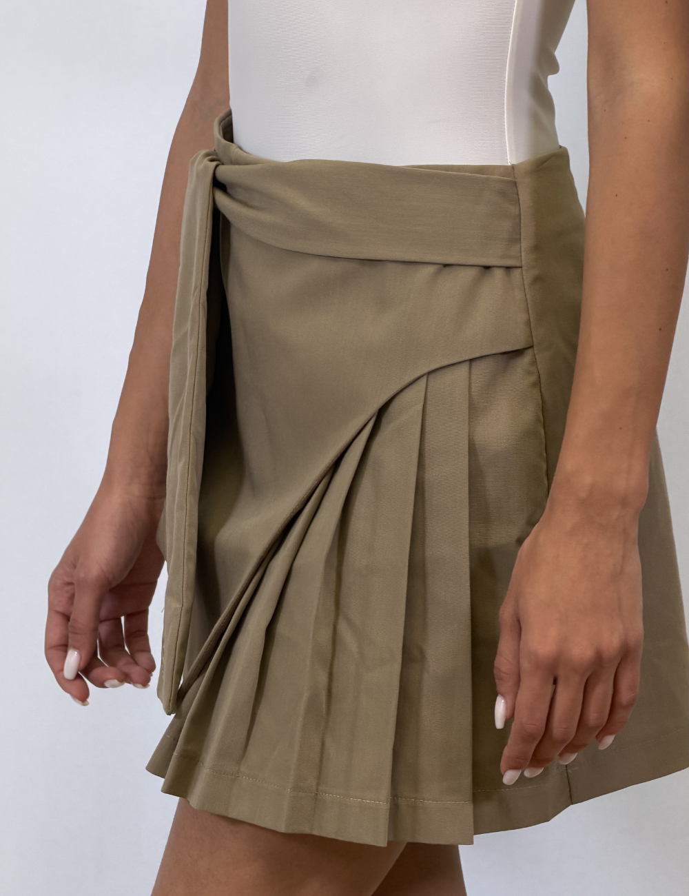 Plisse Mini Skirt