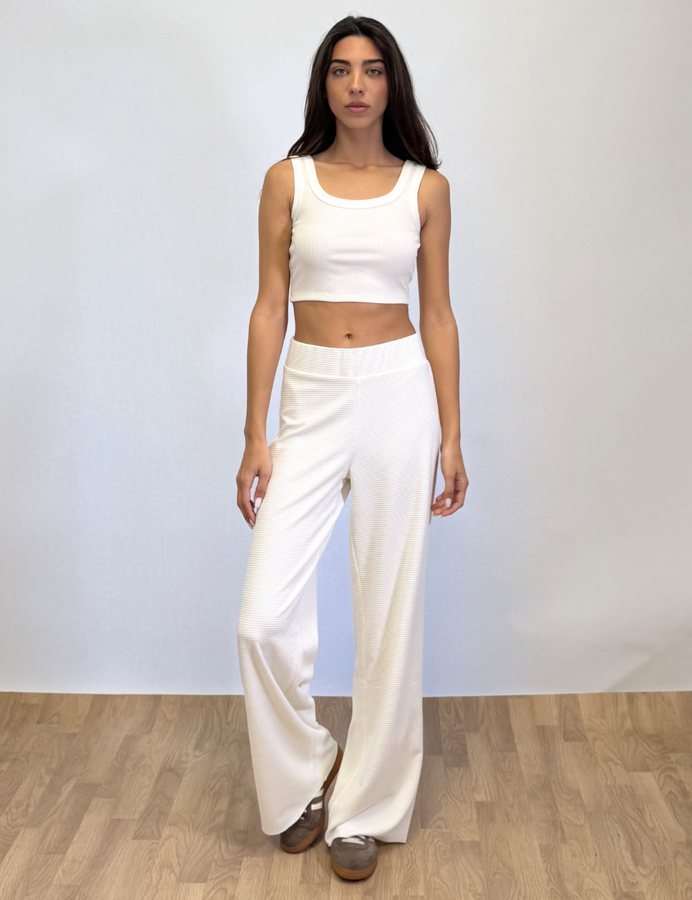 Ribbed Cropped Tank Top