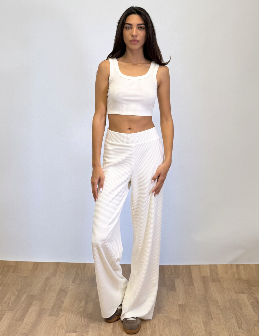 Ribbed Cropped Tank Top