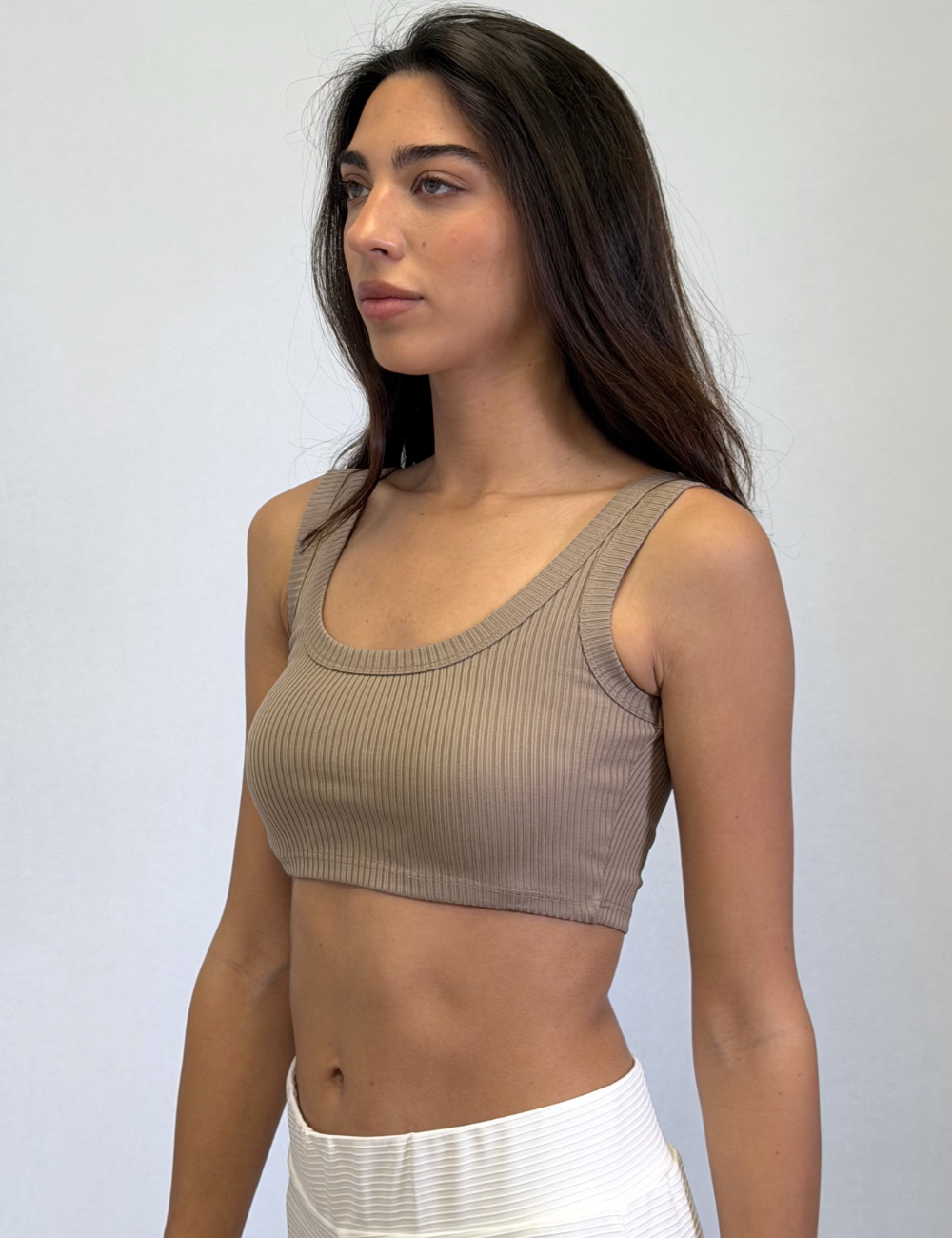 Ribbed Cropped Tank Top