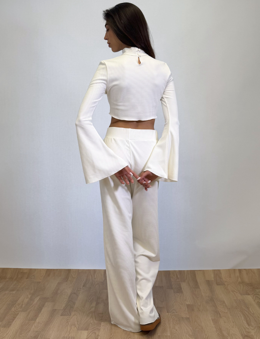 Bell Sleeves Striped Top