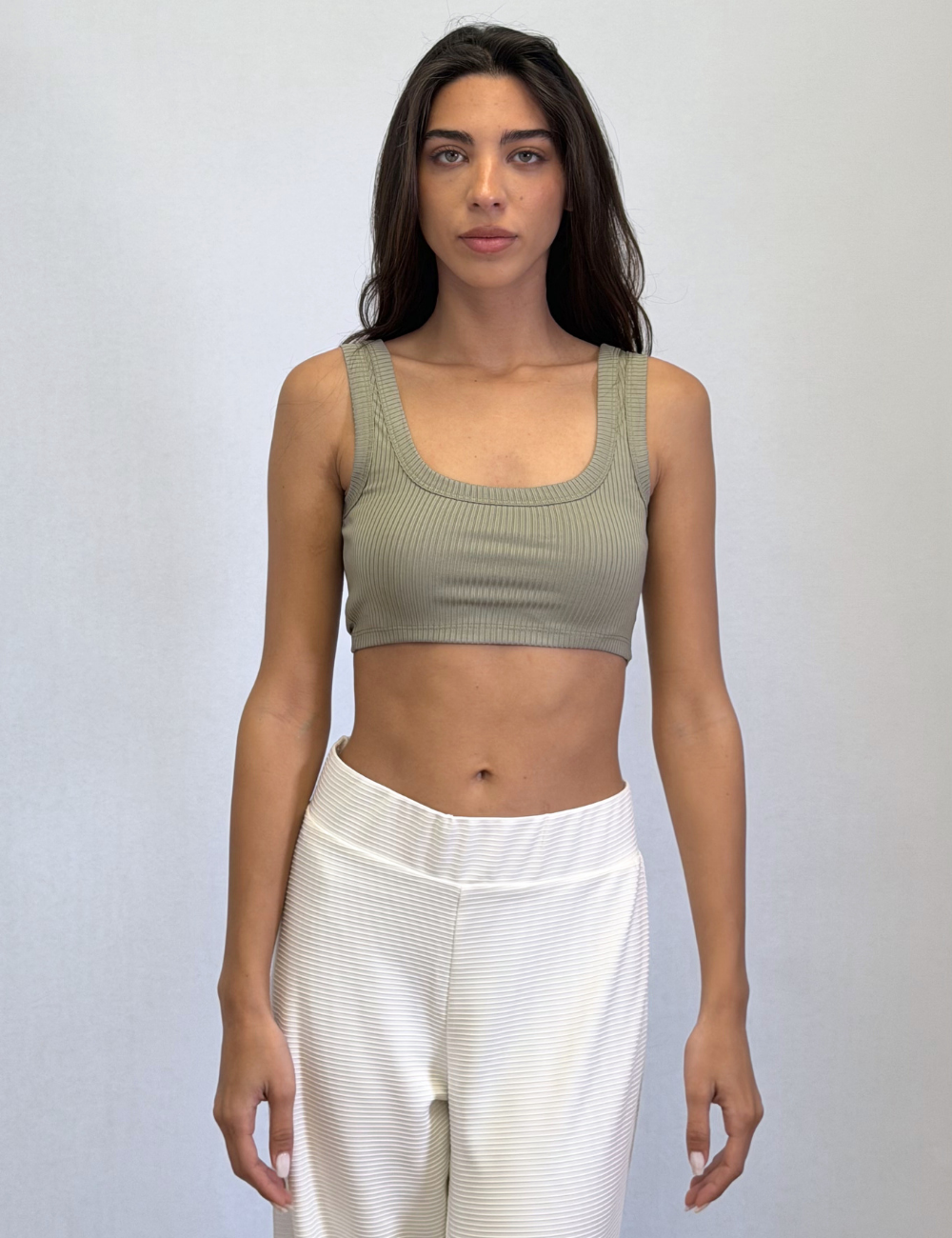 Ribbed Cropped Tank Top
