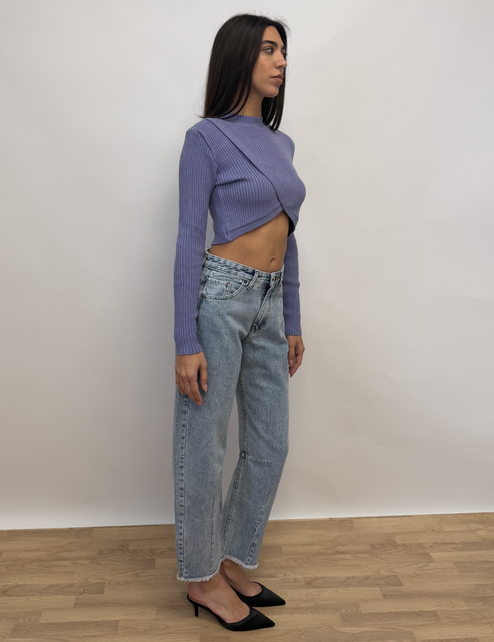 Asymmetric Ribbed Top