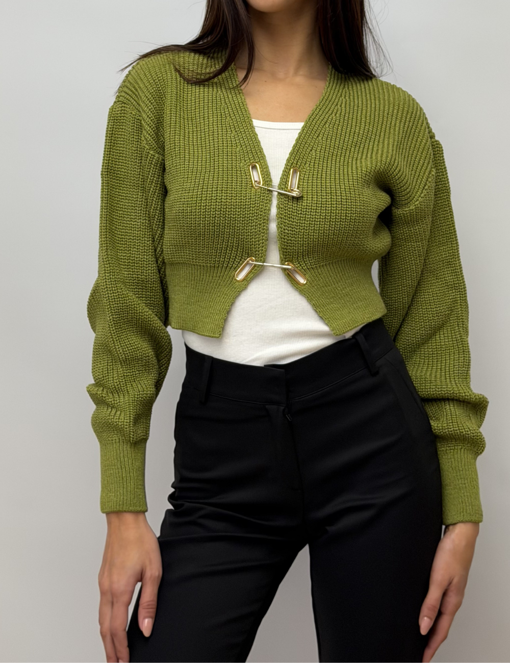 Pin Closure Cardigan