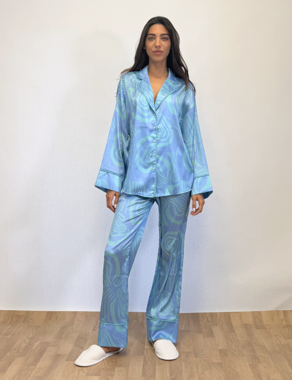 Blue Swirl Pyjama Set