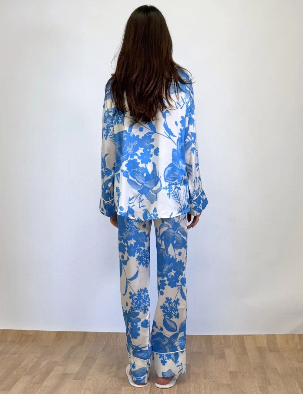 Blue Floral Pyjama Set