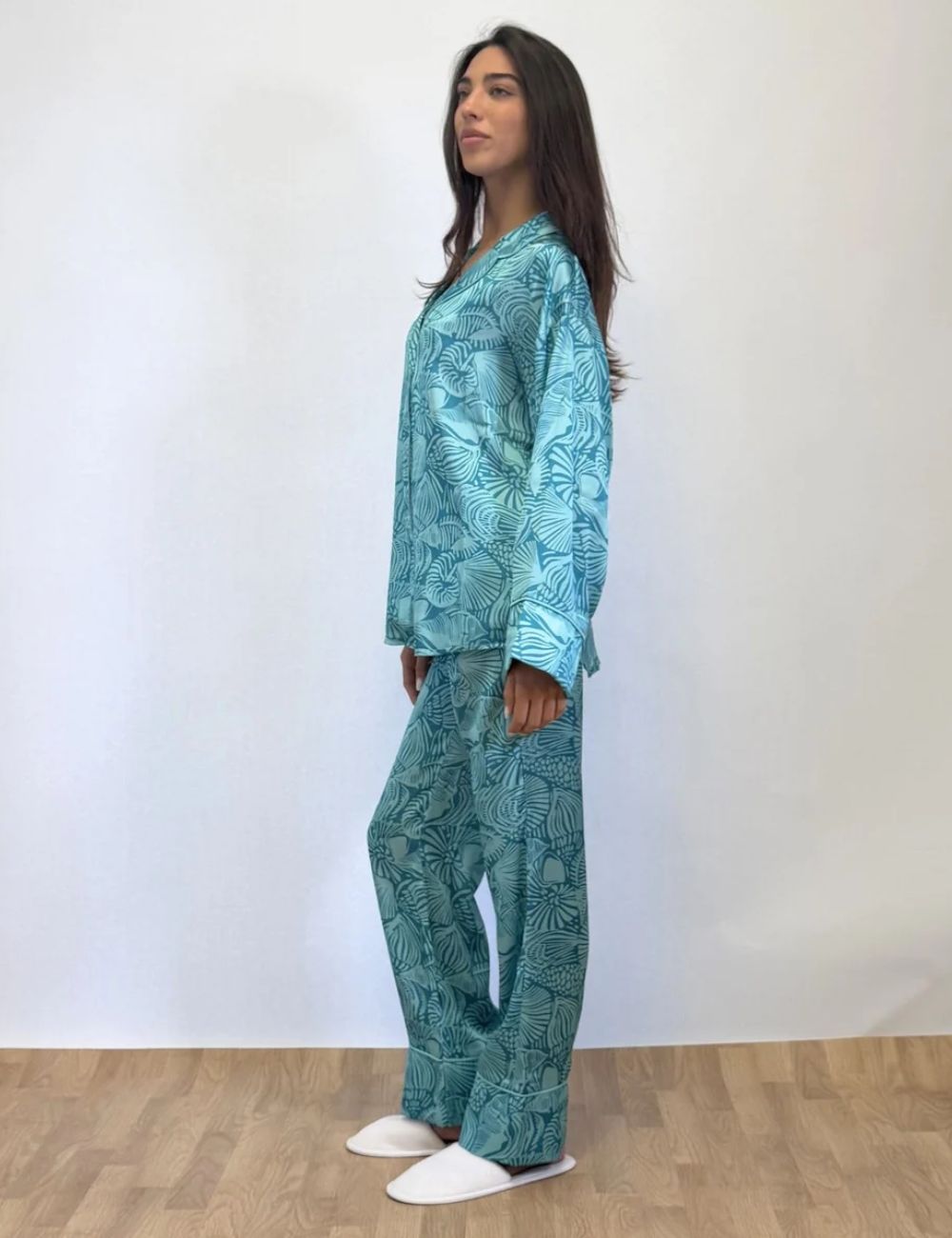 Turquoise Tropical Pyjama Set