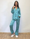 Turquoise Tropical Pyjama Set